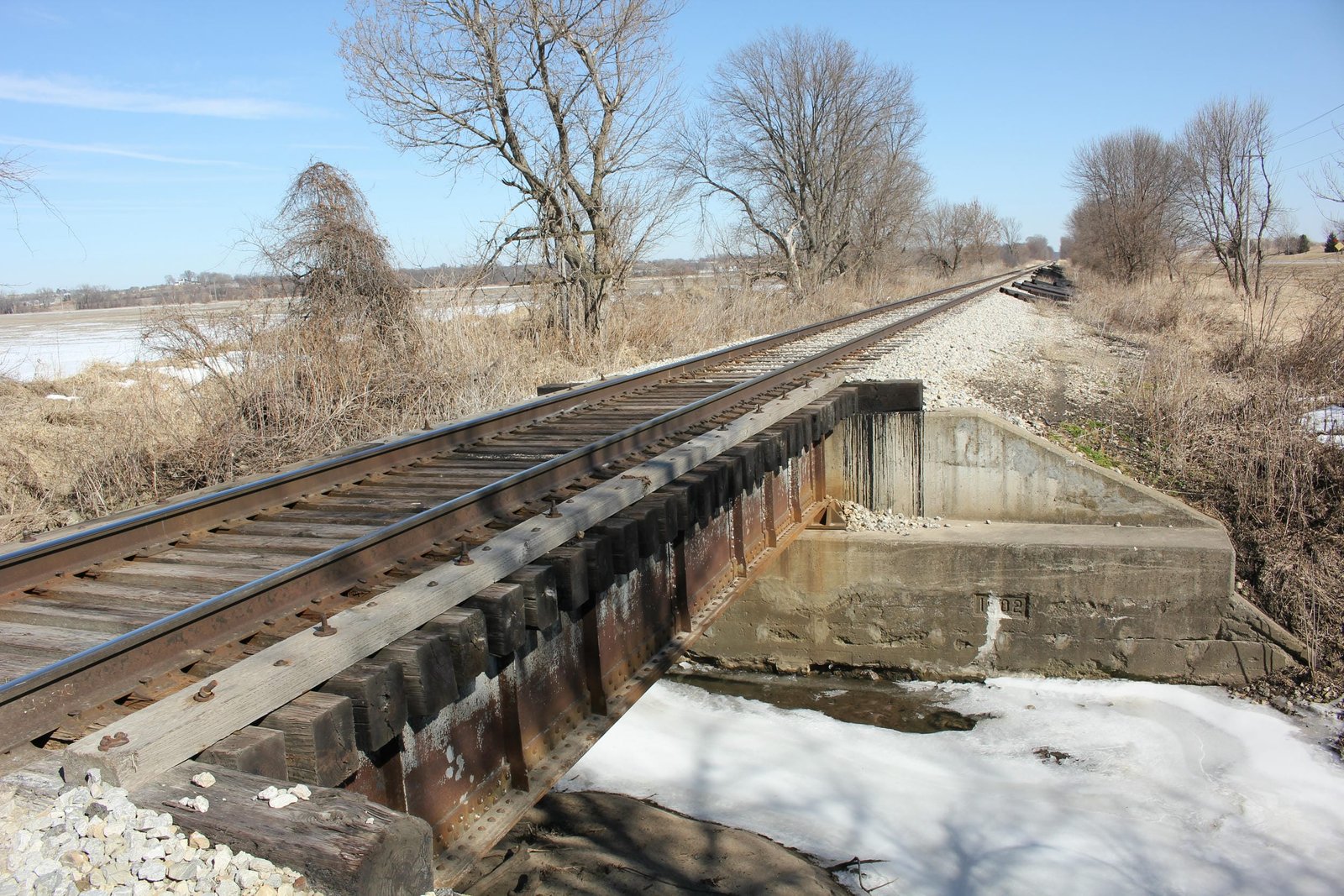 Looking east